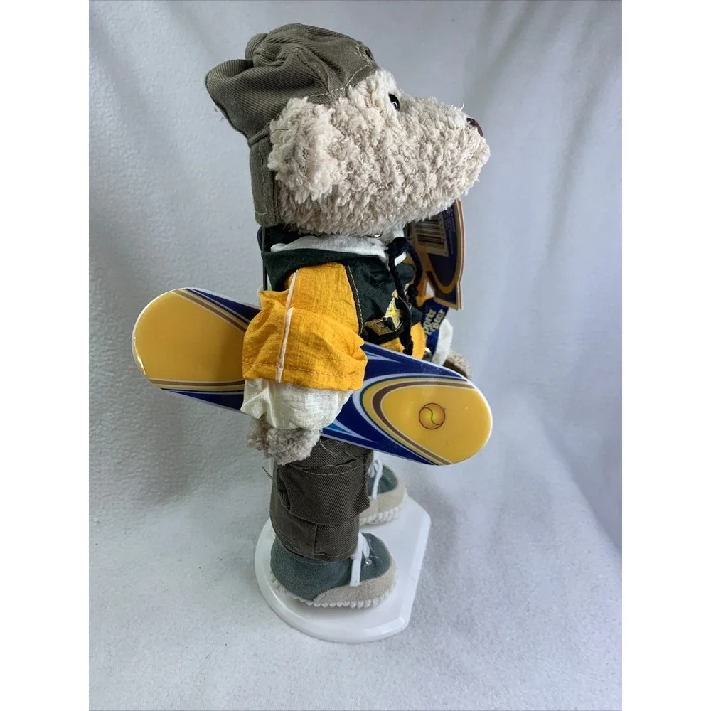Brass‎ Button Sports Bears Astro Boy Plush OS Green Yellow Skateboarder